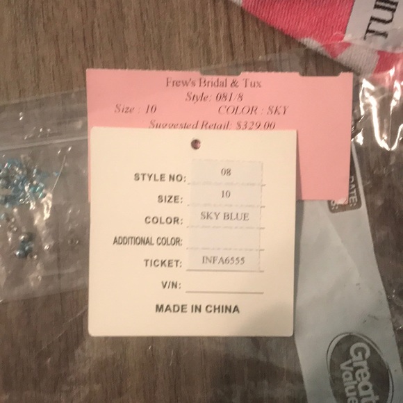 Pageant/prom light blue dress. - Picture 8 of 8